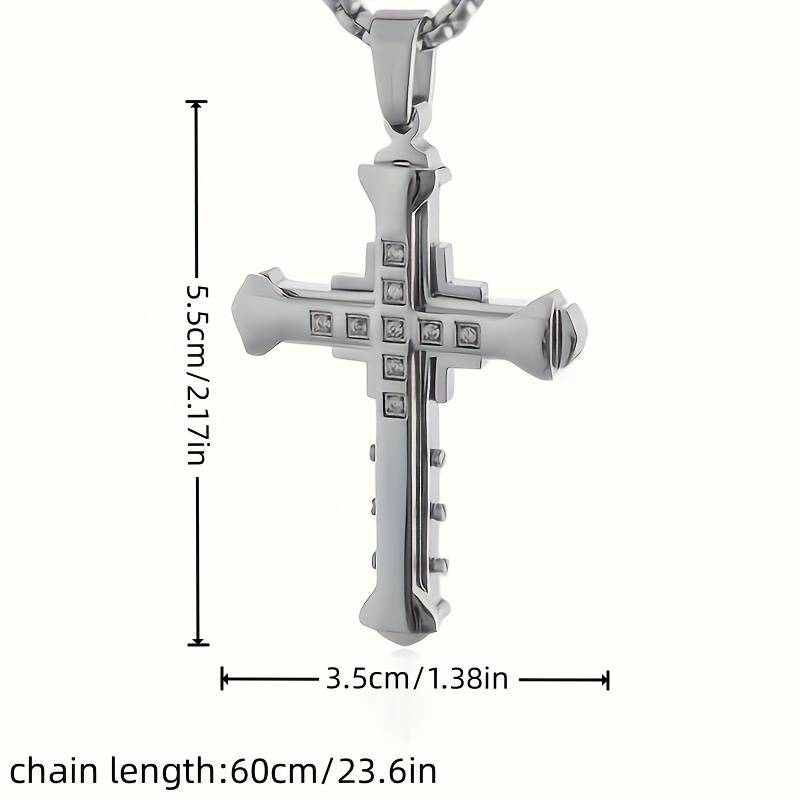1 Piece Golden Add Silvery Jesus Theme Pendant