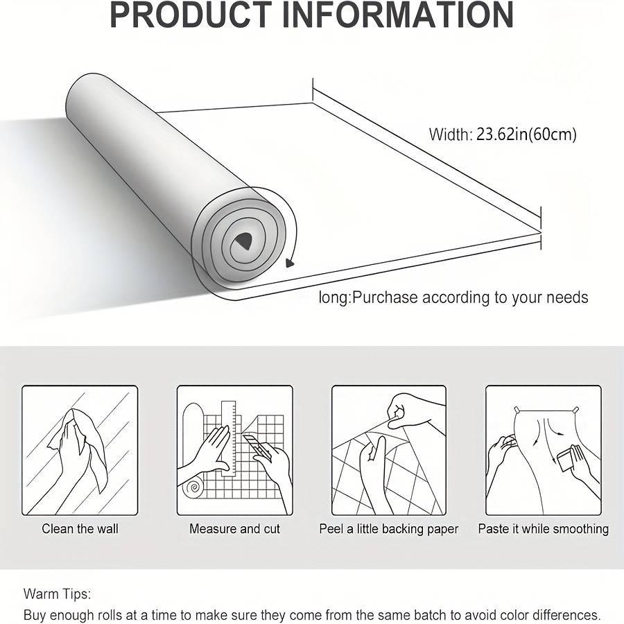 1PC Wall StickersOil Smoke Sticker Grey60X300cm