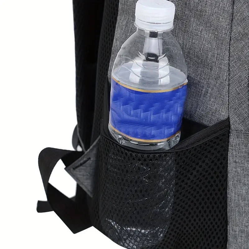 1pc Versatile Nylon Backpack for Men Lightweight Large Capacity for Travel Cycling