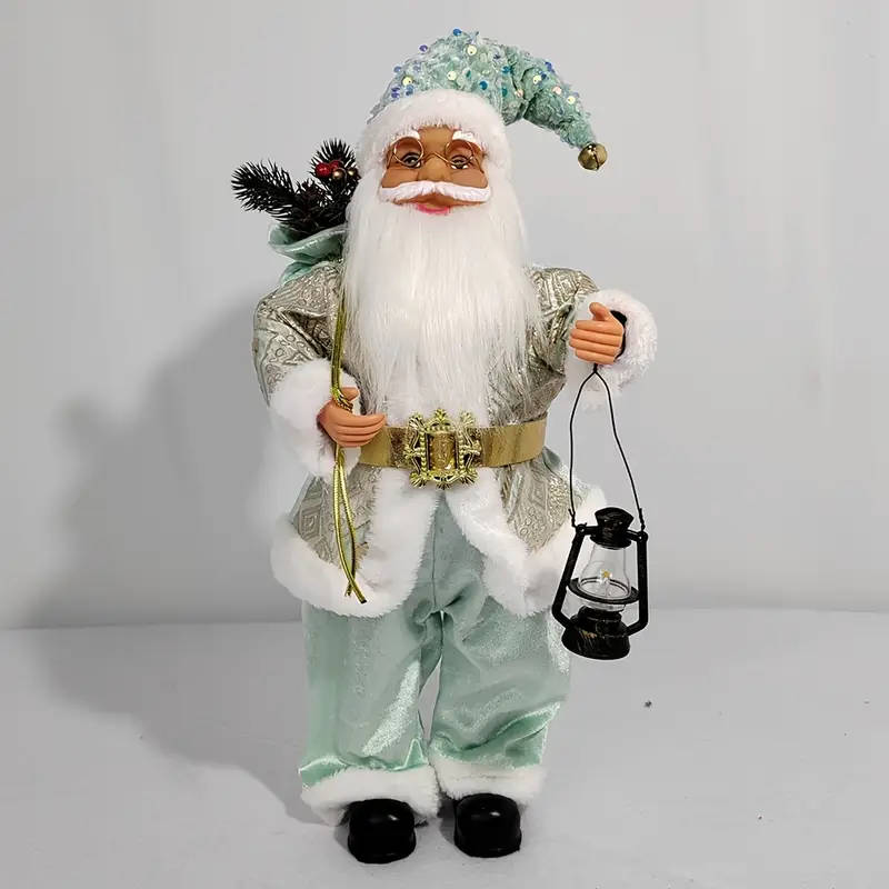 Santa Claus Standing Doll  Green