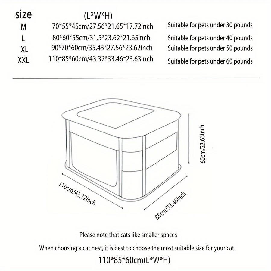 1pc Portable Polyester Modern Pet Tent