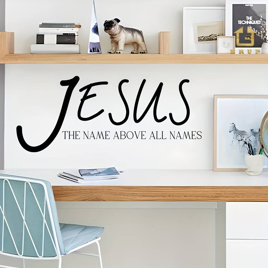1pc  Black Jesus Christian Themed Stickers