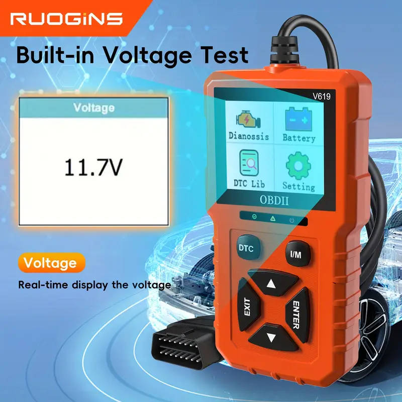 OBD2 Scanner Car Code Reader Check Engine Light Diagnostics OBDII EOBD Computer Scan Tool Auto Teste