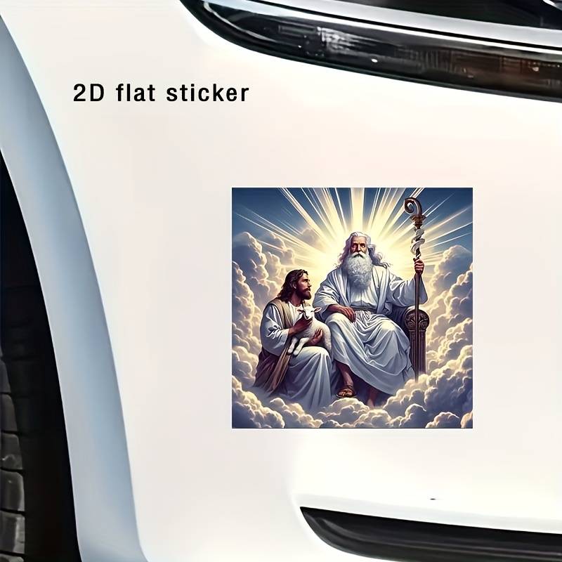 1pc 15.24cm Jesus Christian Themed Stickers