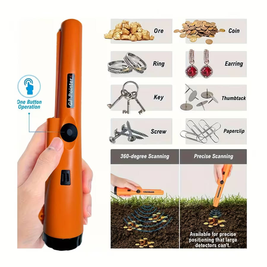 Professional Handheld Metal Detector Pinpointer with High Precision