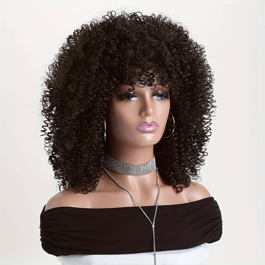 1Pc Black Brown 40.64cm Fashion Design Wig