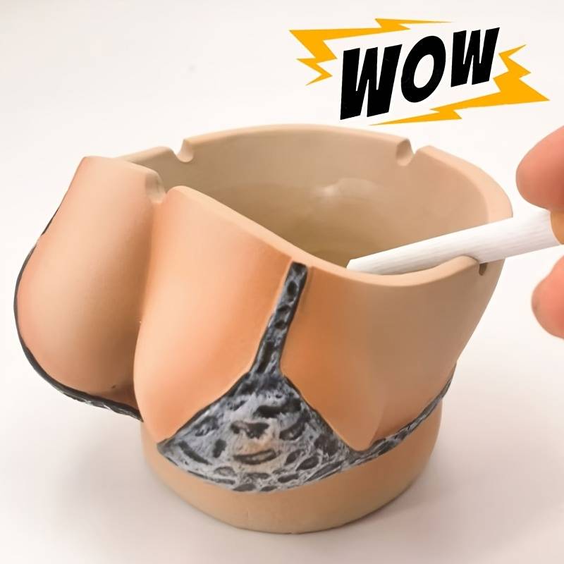 1pc Fashionable ceramic ashtray a stylish indoor ornament a desktop decoration and a trendy