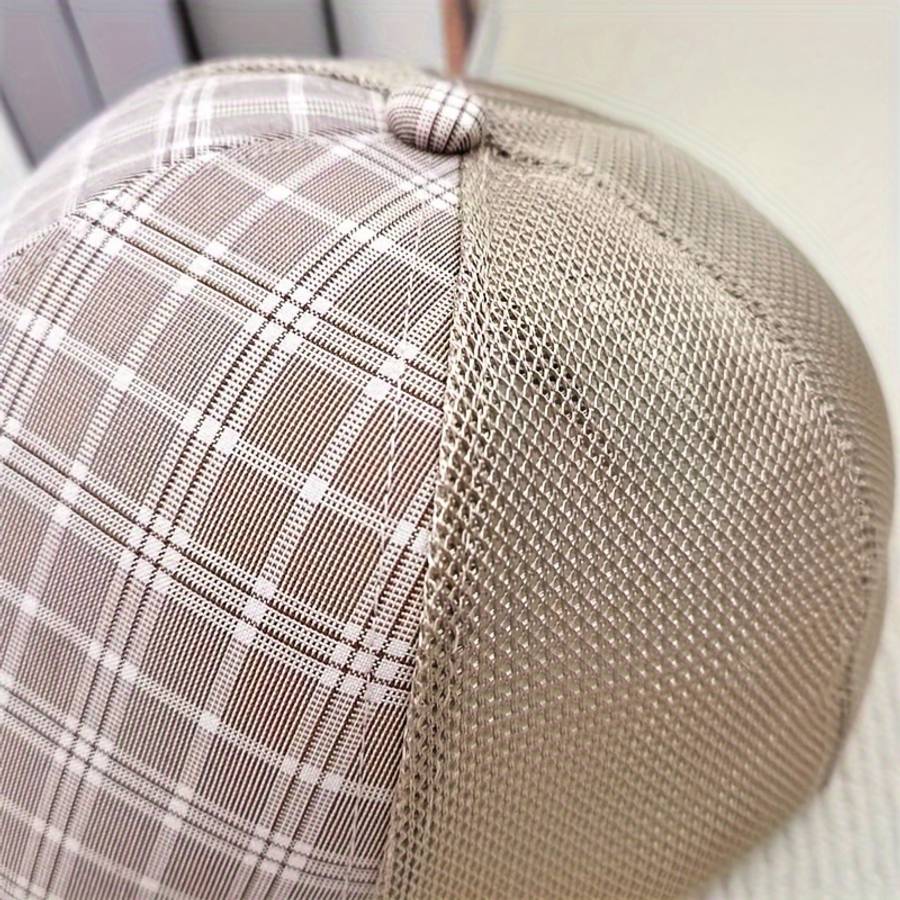 1pc 1907 Outdoor Breathable Mesh Baseball Cap Adjustable Snapback Sun Protection Casual Summer