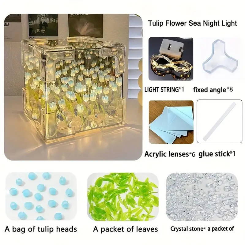 1 DIY Tulip Lamp Blue