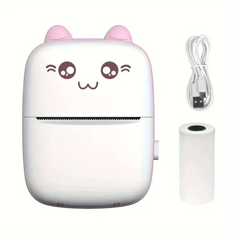 1pc Wireless Mini Thermal Printer Wireless Mini Thermal Printer Portable Label Maker 200dpi