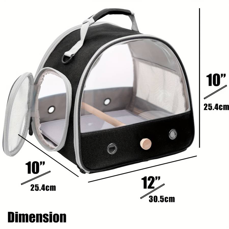 1pc Mesh Grey Pet Bag