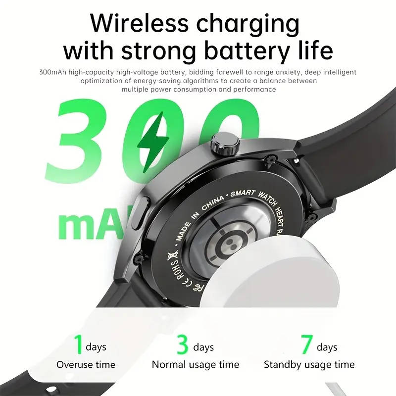   smart watch   1 53 inch   screen   assistant nfc wireless calling   sports     fitness   alloy band non water resistant ideal for camping hiking perfect gift for christmas new year details 5