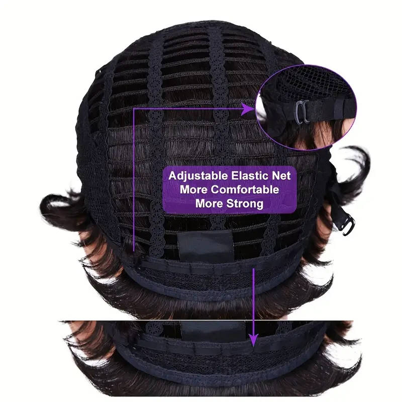 WomenS Short Brown Curly Wig