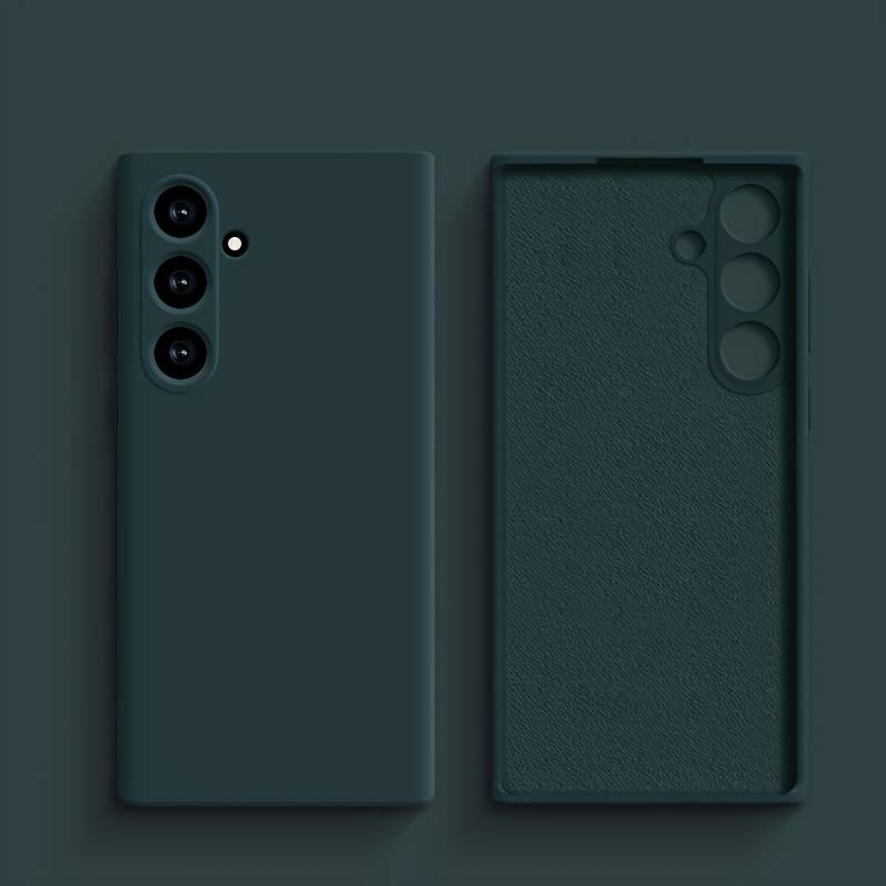1pc Dark Green For Samsung Galaxy S25 Plus Phone Cases