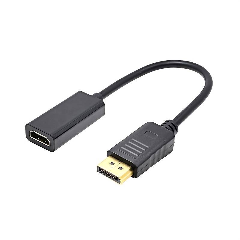1 Pack 4K Ultra Hd Dp To Hdtv Adapter Converter Usb Type A To Hdtv Cable Abs Material