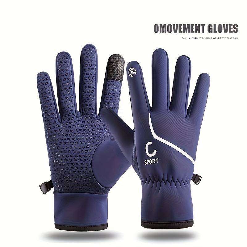 1 Pair Black Warm Gloves