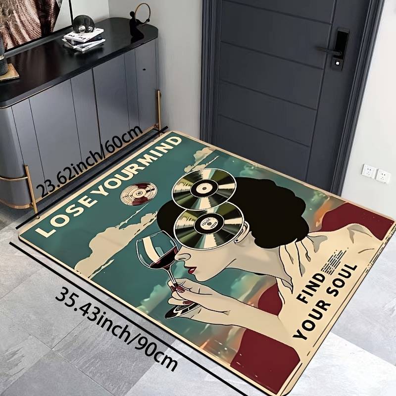 1Pc Blue 31.49x47.24inch 80x120cm Floor Mat