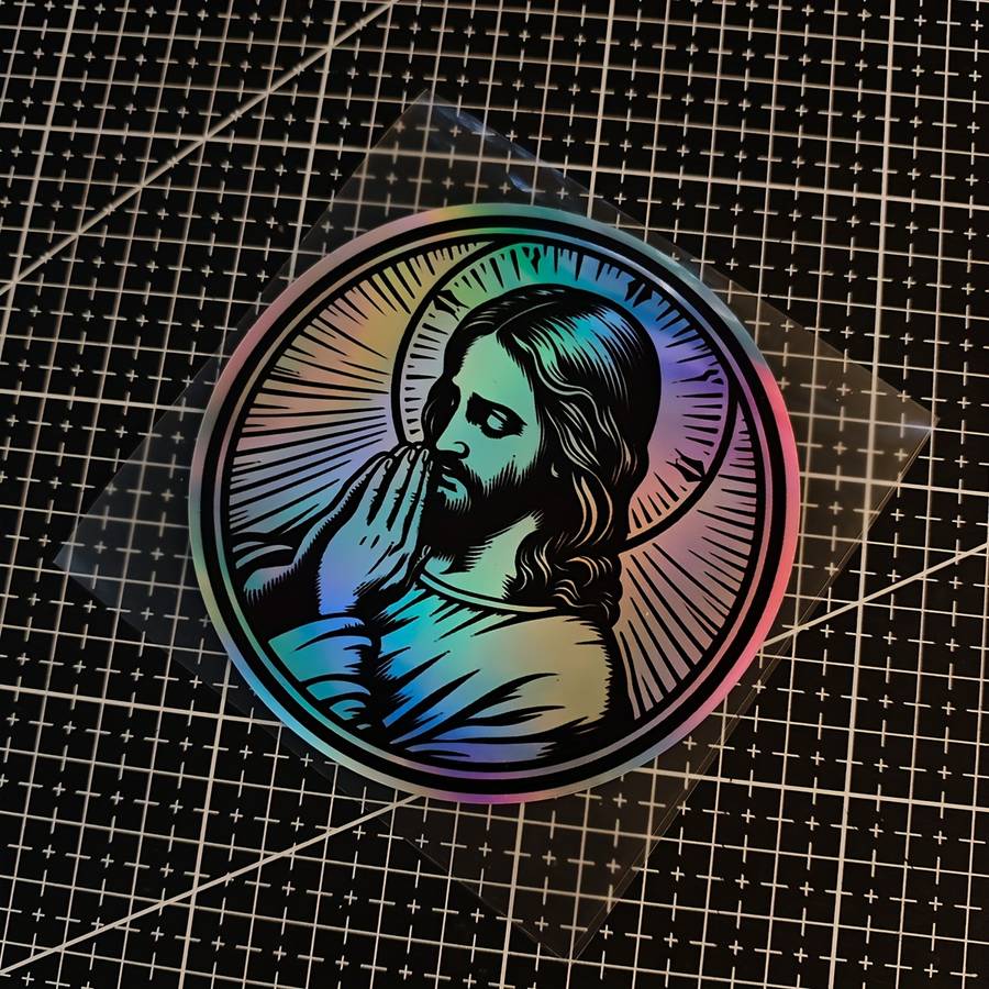 1pc Jesus Christian Themed Stickers