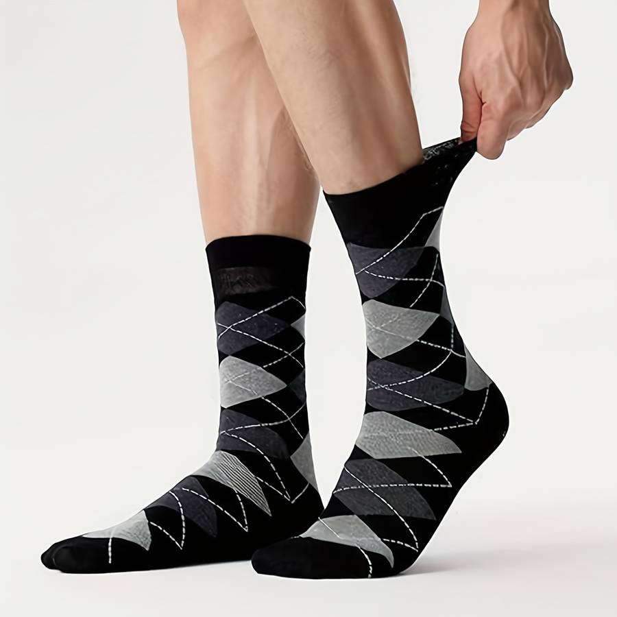5 Pairs Olive Green One Size High Elastic Socks