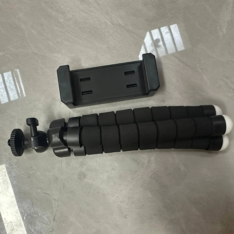 1pc Flexible Octopus Tripod Small Phone Camera Holder with Sponge Grip Mini Octopus Stand for Photog