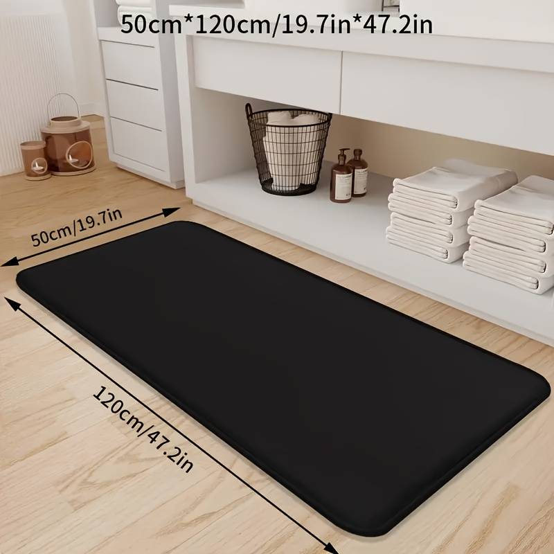 1Pc Black 50x150cm Floor Mat