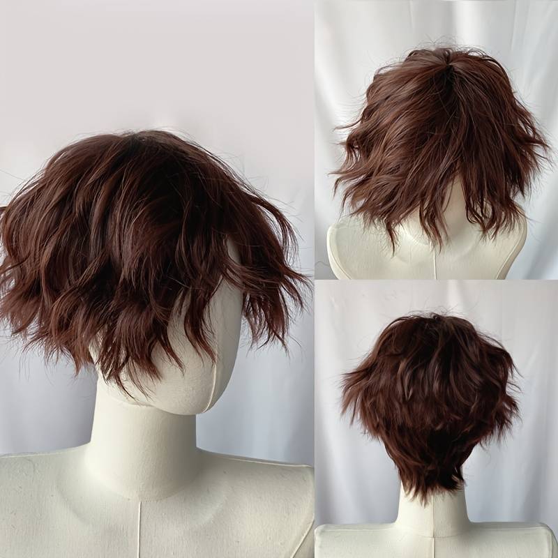 1Pc Light Brown 20.32cm Fashion Design Wig
