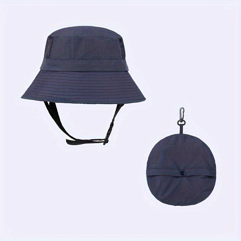1pc Wide Brim Sun Protection Hat Foldable Outdoor Hiking Fishing Cap Quick-Drying Surfing Fis