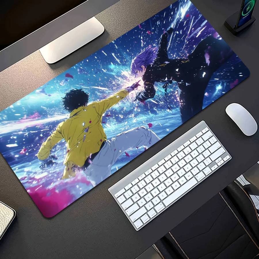 1pc 40x90cm Durable Gaming Mouse Pad with Vibrant Anime Design Waterproof Non-Slip