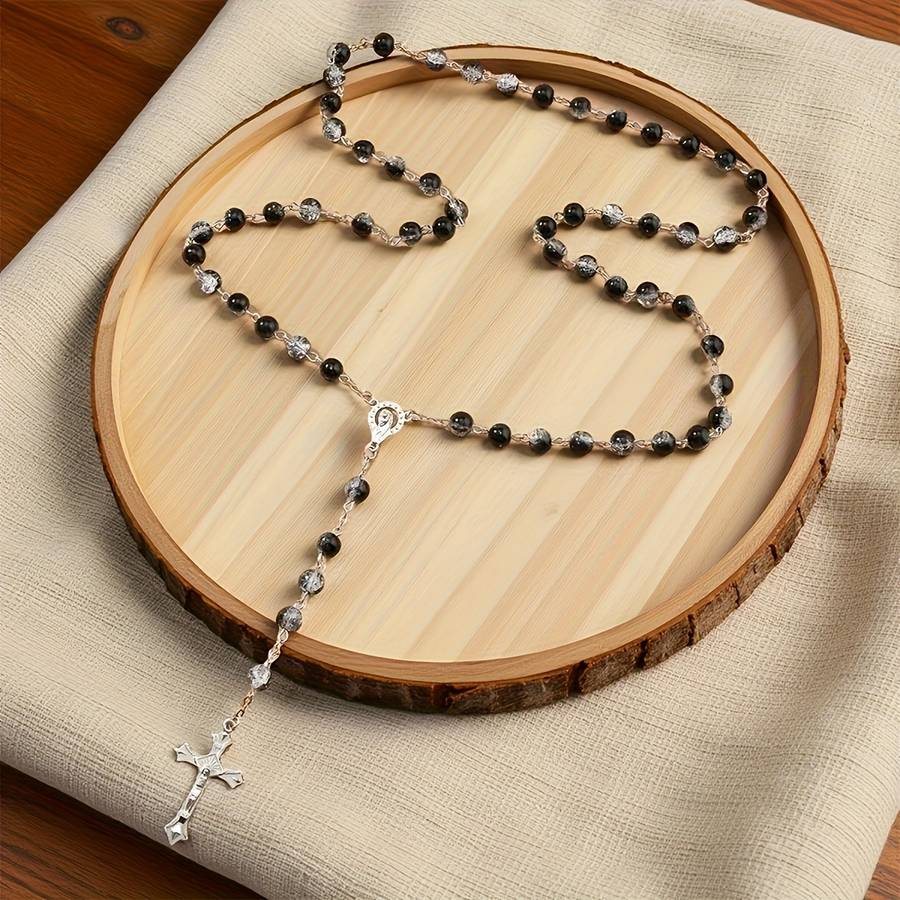 1 Piece Black Jesus Theme Pendant