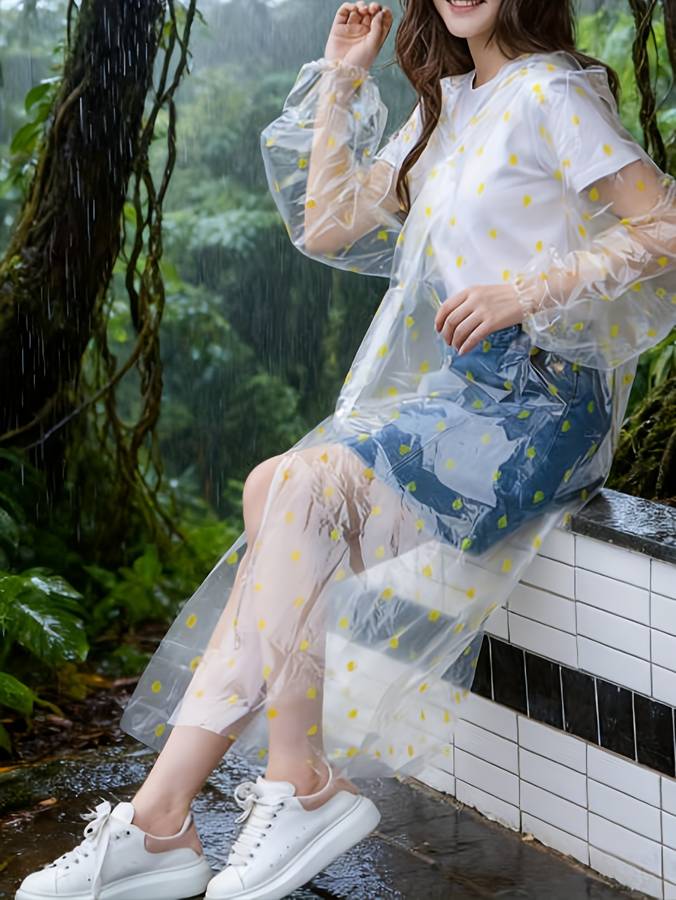 Raincoat Transparent Size Onesize