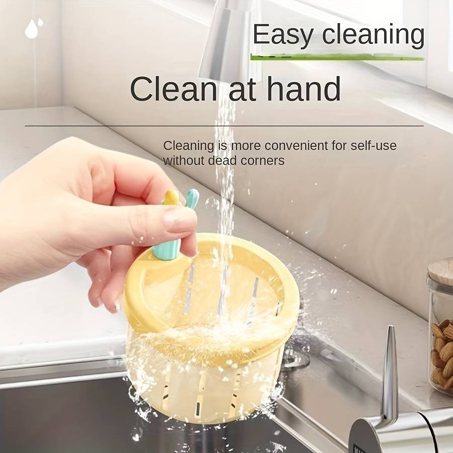 1pc Cactus-Shaped Kitchen Sink Strainer Creative Drain Basket for Residue Anti-Clog Odor Preve