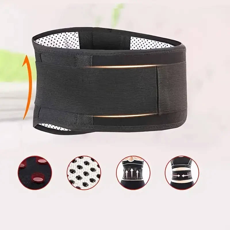 1pc Adjustable Relaxation Lumbar Support Belt Size XL Comfortable Back Support Suitable