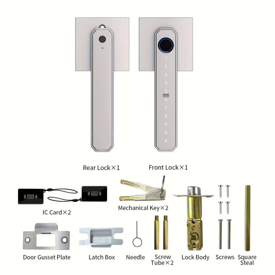 1 Set Fingerprint Password Smart Door Lock