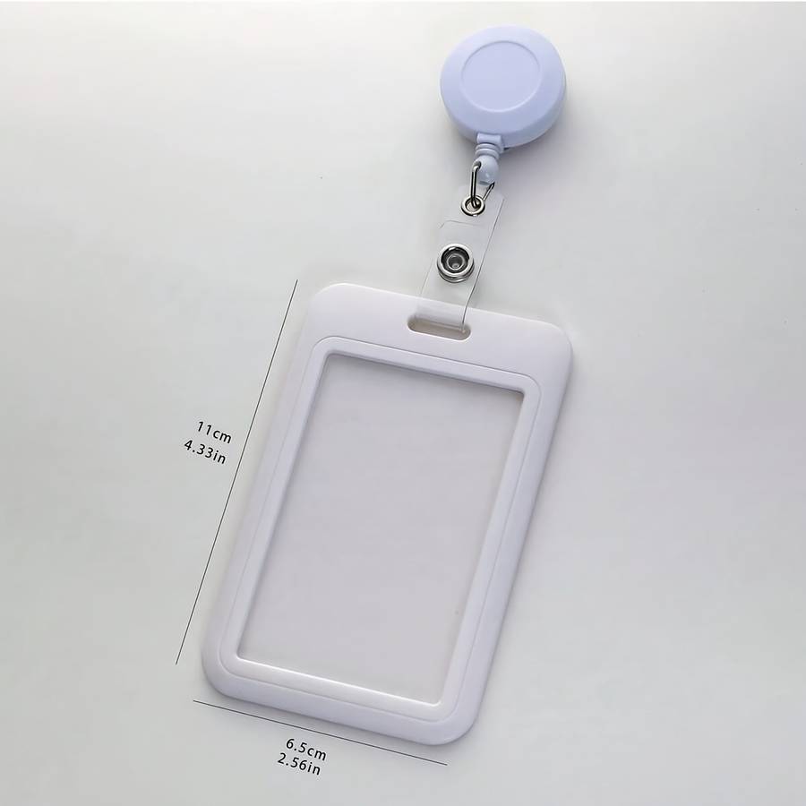 1pc Work ID Card Case Card Protection Cover Simple Card Case For Nurse And Doctor