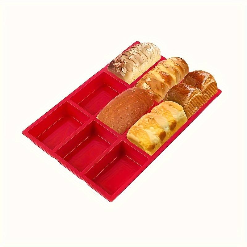 1pc Durable Versatile 9-Cavity Silicone Mini Loaf Pan Perfect for Baking Cakes Breads Meatloaf