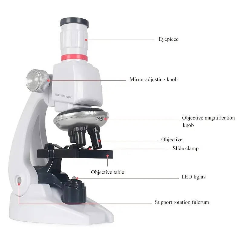 100-1200x Magnification Educational Microscope