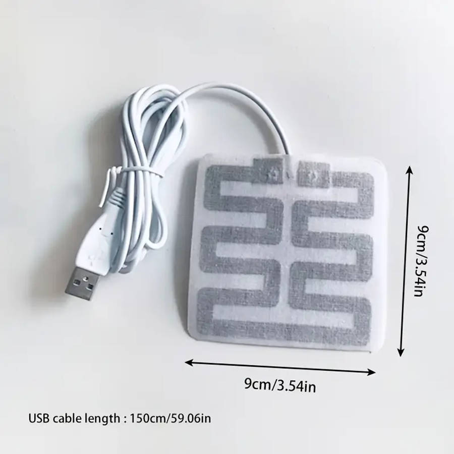 1pc Versatile 5V 5W USB Heating Pad Compact Graphene Electric Heater for Insulated Boxes