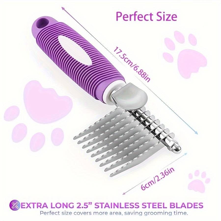 1pc Purple Size Medium Pet Comb
