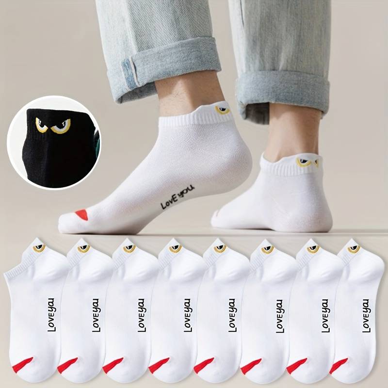 8 Pairs White One Size High Elastic Socks