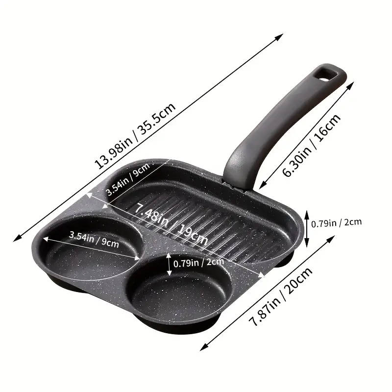 3-In-1 Breakfast Thick Frying Pan