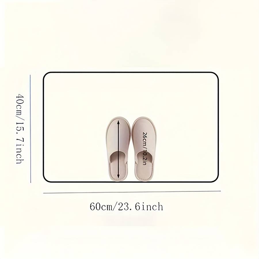 1Pc Dark Gray 15.74x23.62inch 40x60cm Floor Mat
