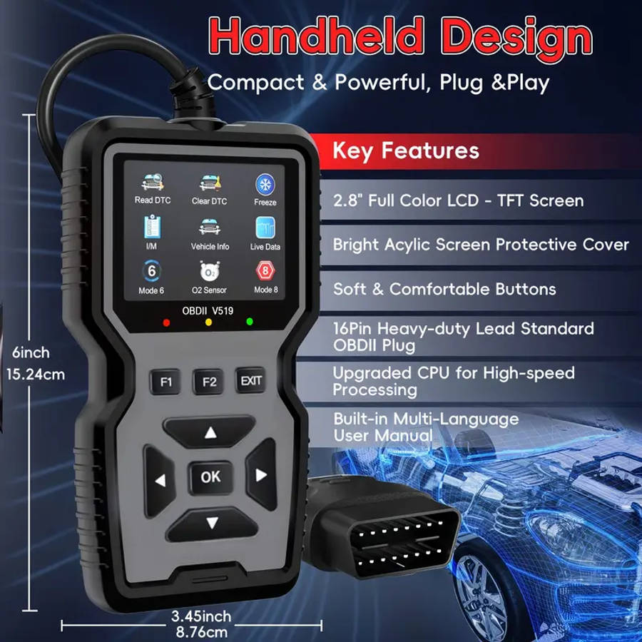 V519 Professional OBD2 Scan Diagnostic Tool