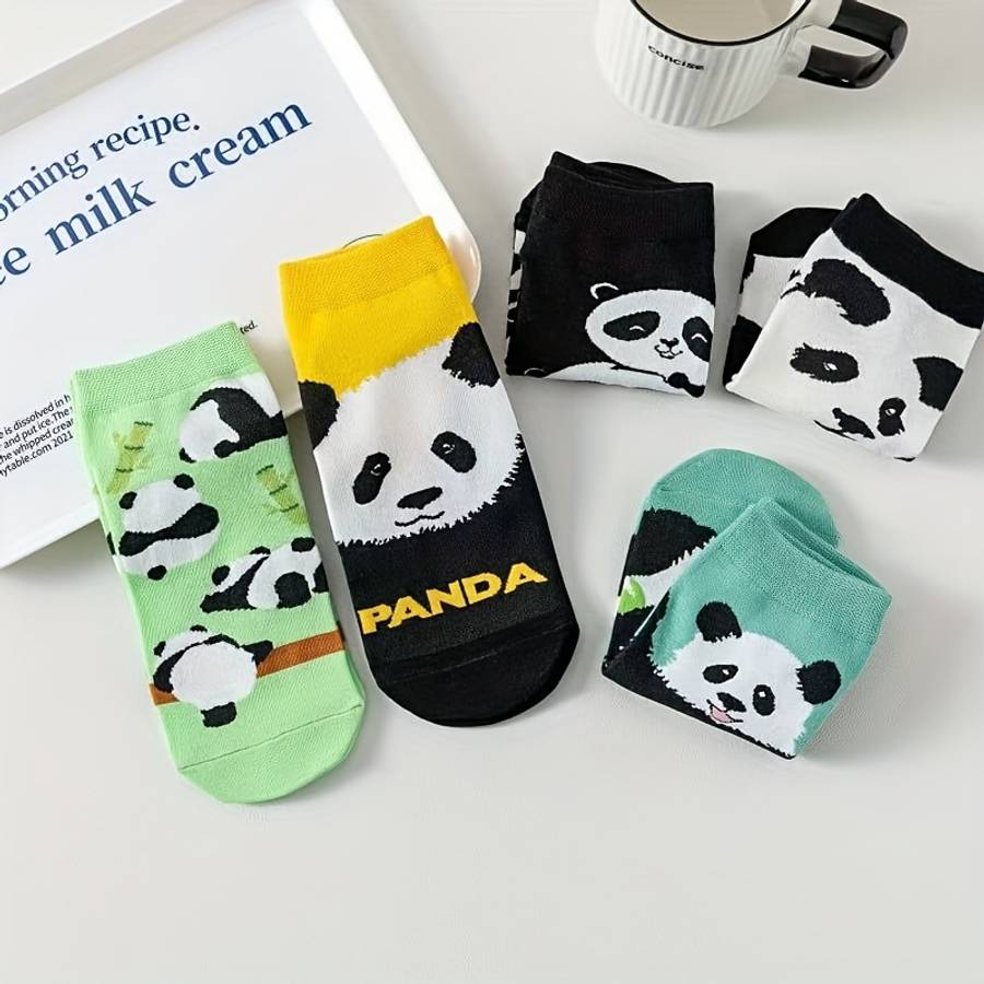 5 Pairs Mixed Color One Size High Elastic Socks