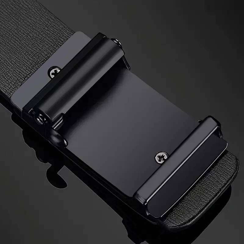 Men's New Style Automatic Buckle Genuine Leather Belt