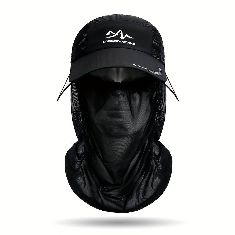 1pc Solid Color Breathable Baseball Hat With Thin Breathable Veil Lightweight Adjustable Sunscreen