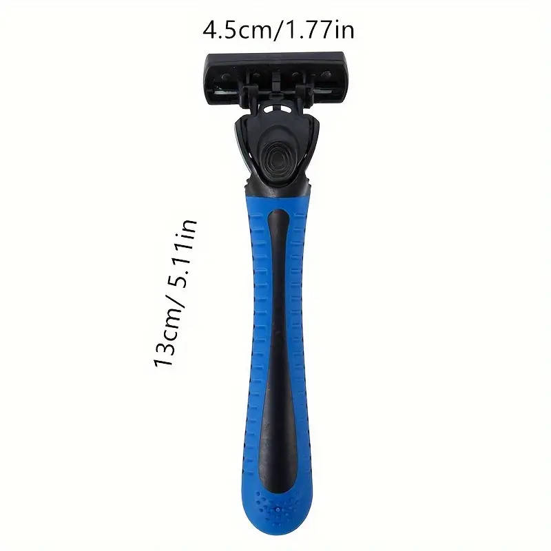 Men's Manual Shaver 6-layers Blades Razor Facial Hair Removal Tools Safety Shaver