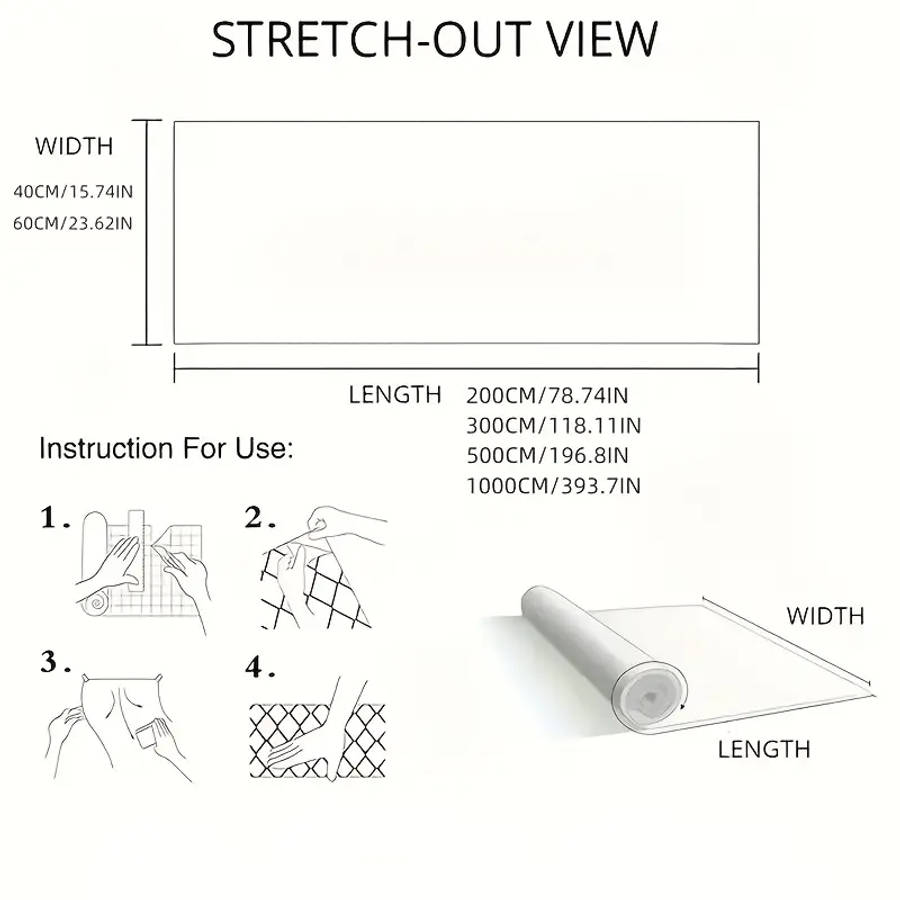 Glass Sticker With Adhesive Backing 40cm*2m