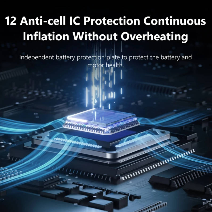 1pc Digital Tire Inflator Portable Car Air Compressor Pump Air Pump for Auto Car Motorcycles Bicycle