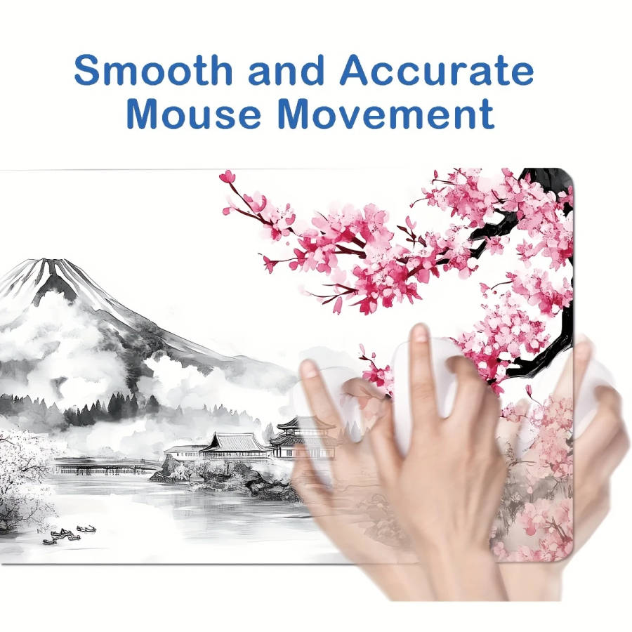 1pc 40x90cm Japanese Cherry Blossom Fuji Mountain Mouse Pad Computer Mouse Pad