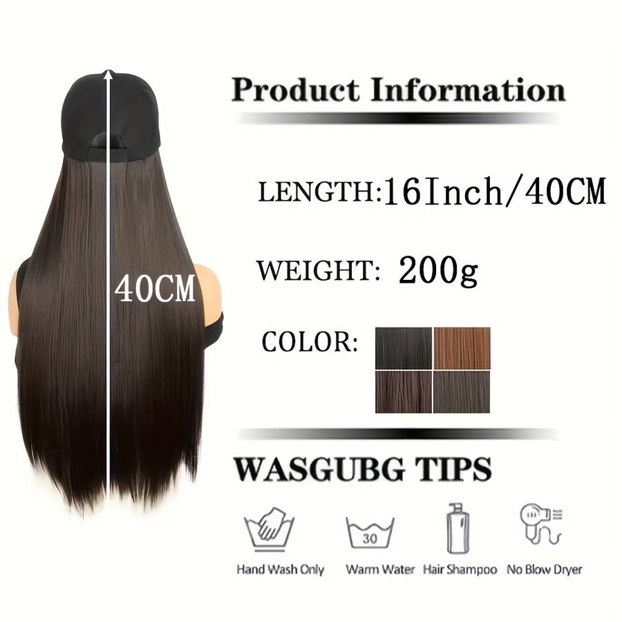 1Pc Light Brown 40.64cm Fashion Design Wig
